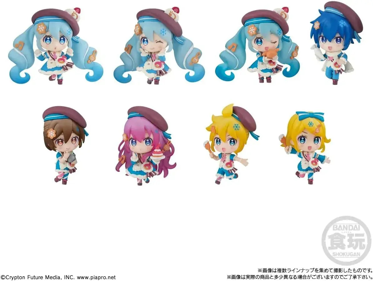 Bandai Snow Miku 2026 Collectible Figures Candy Toy Set of 8
