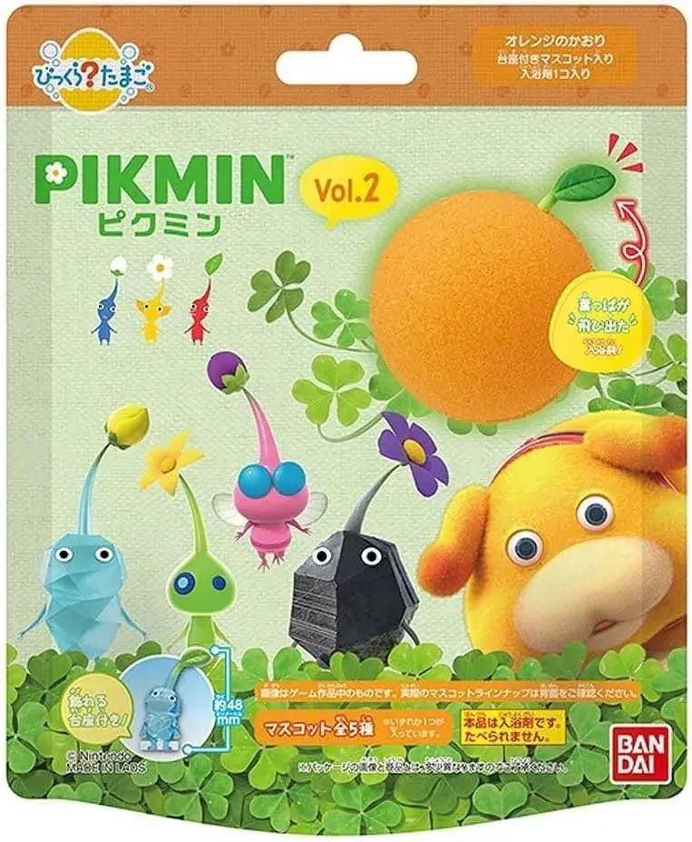 Bandai Surprise Egg Pikmin Vol. 2 Orange Bath Mascot Set 2.6 oz