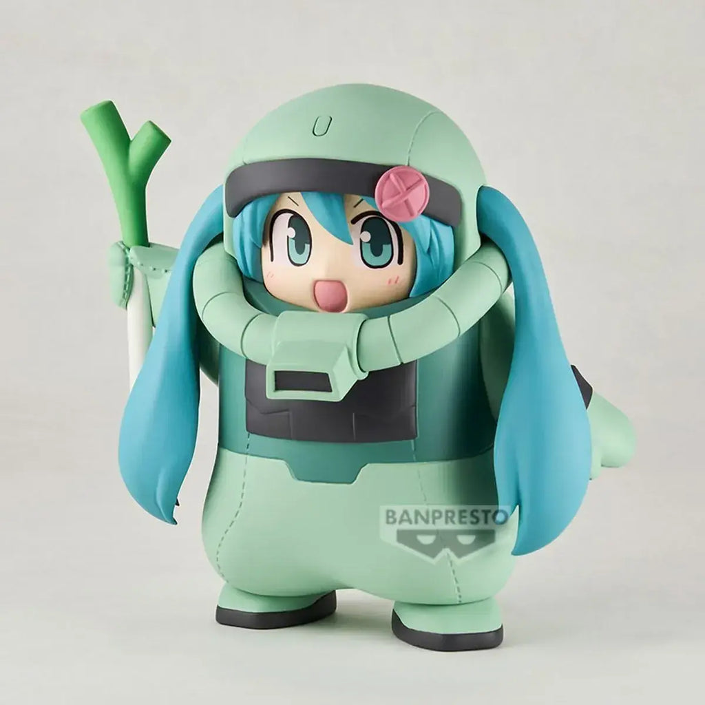 Banpresto Gundam 45th Hatsune Miku Zaku Costume Figure Display