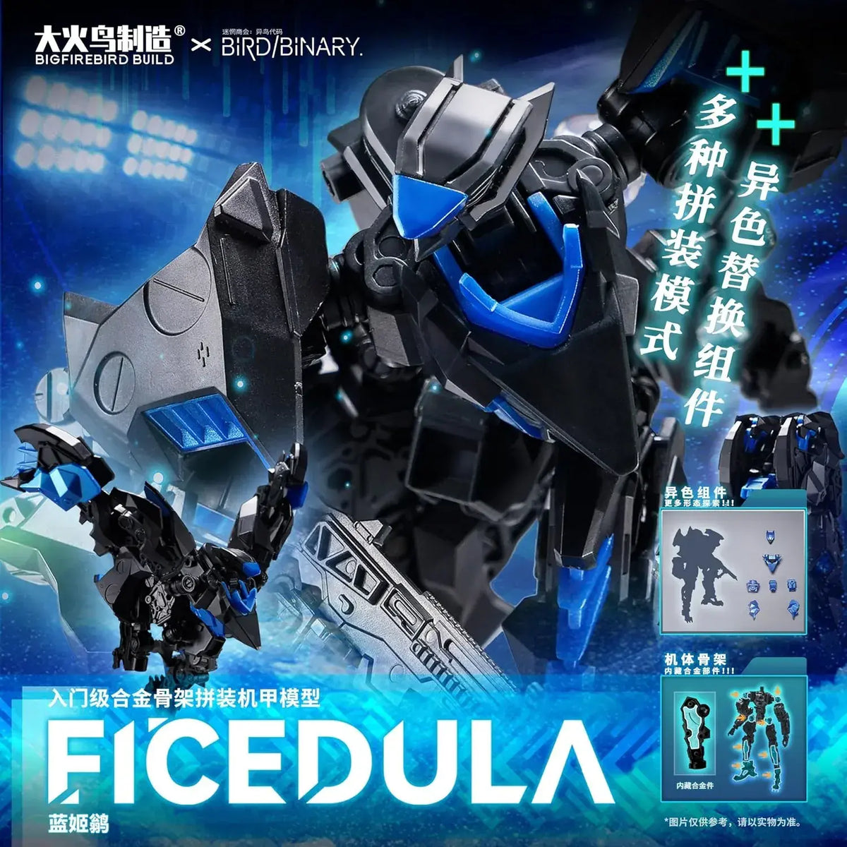 Bigfirebird Build Bird Fikedura Transformable Aircraft Model Kit