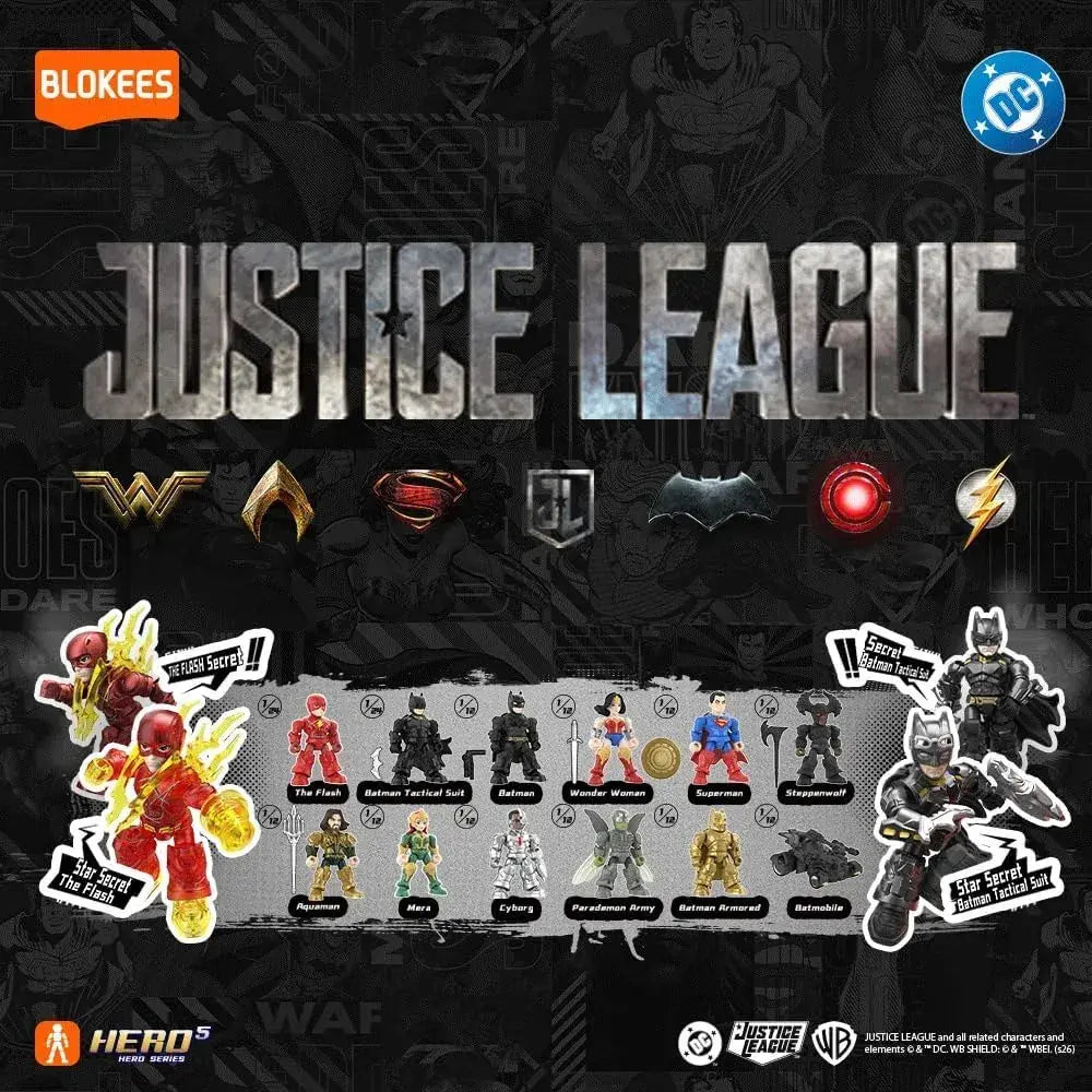 Blokees DV02 Justice League Plastic Model Figure Box of 12 Set