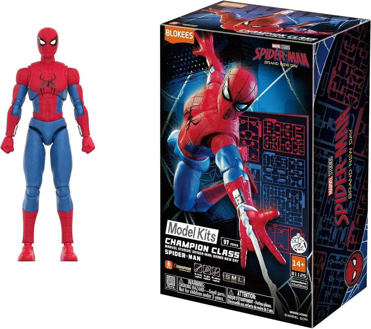 Blokees Marvel Spider-Man Brand New Day Movable Figure 14.7cm