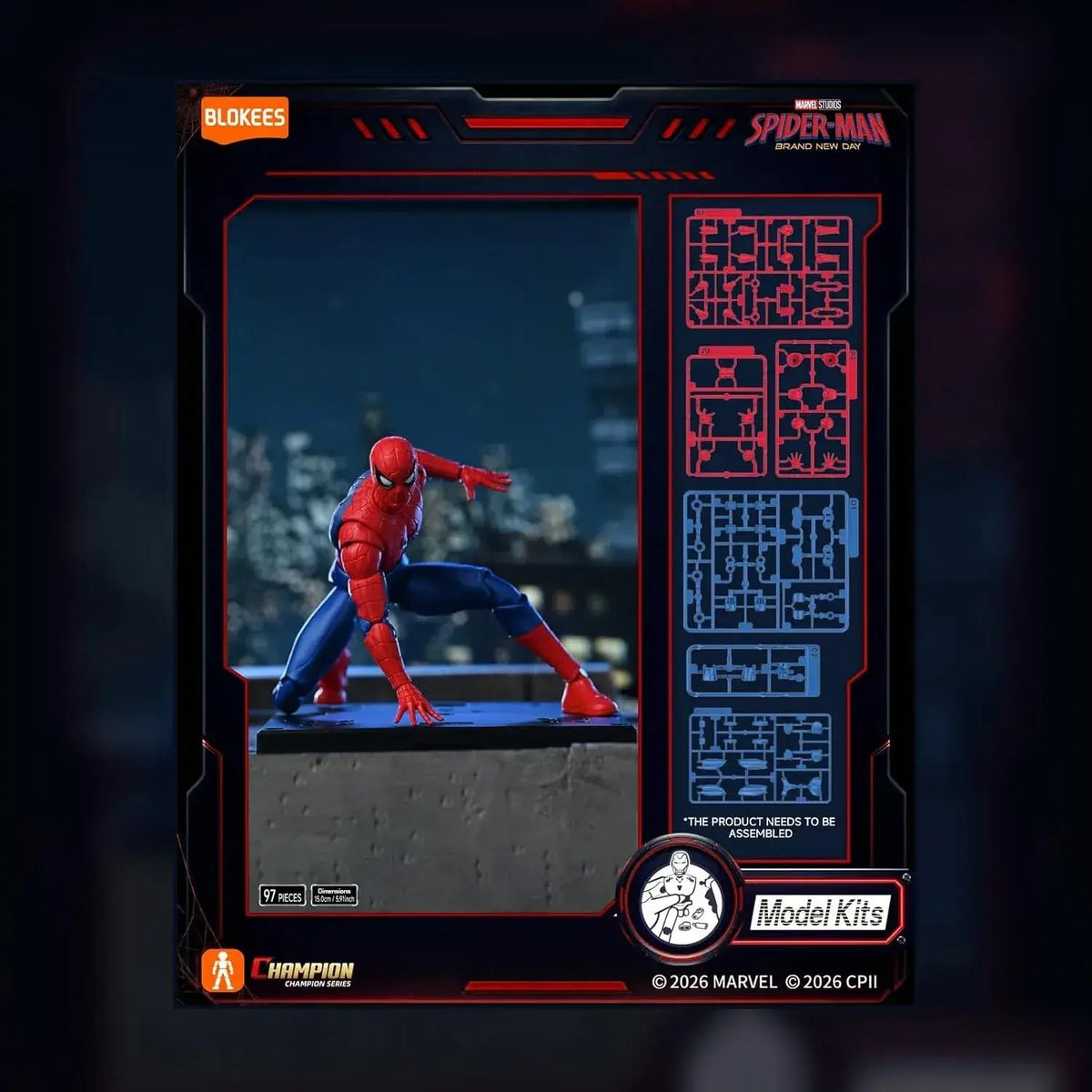 Blokees Marvel Spider-Man Brand New Day Movable Figure 14.7cm
