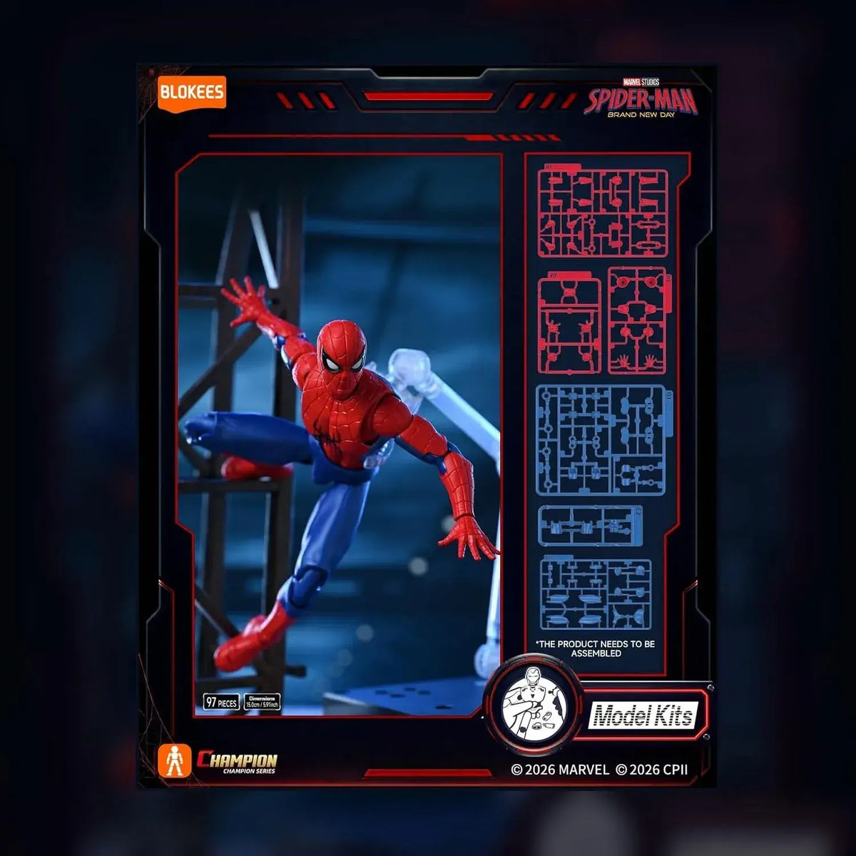 Blokees Marvel Spider-Man Brand New Day Movable Figure 14.7cm