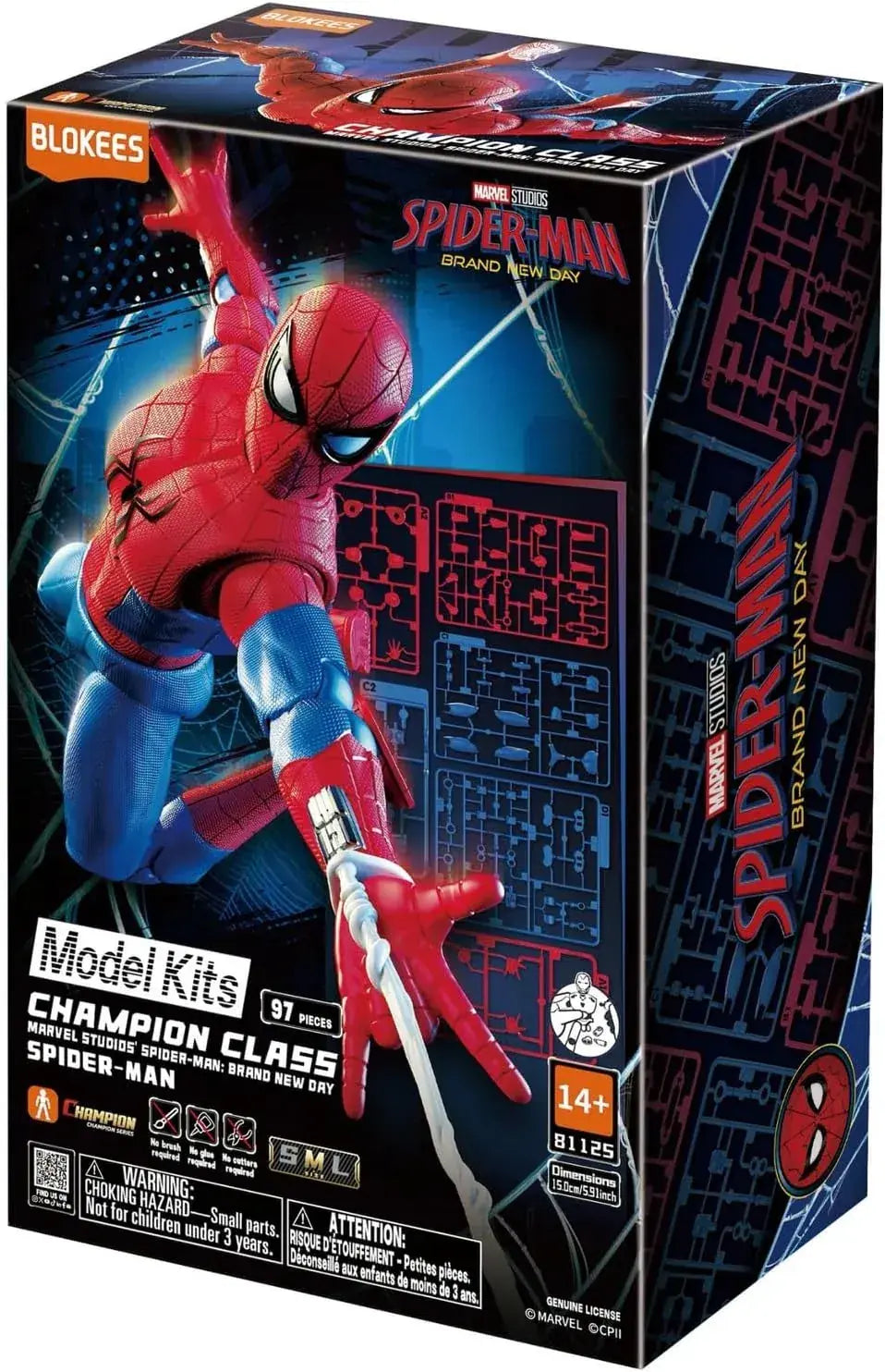 Blokees Marvel Spider-Man Brand New Day Movable Figure 14.7cm