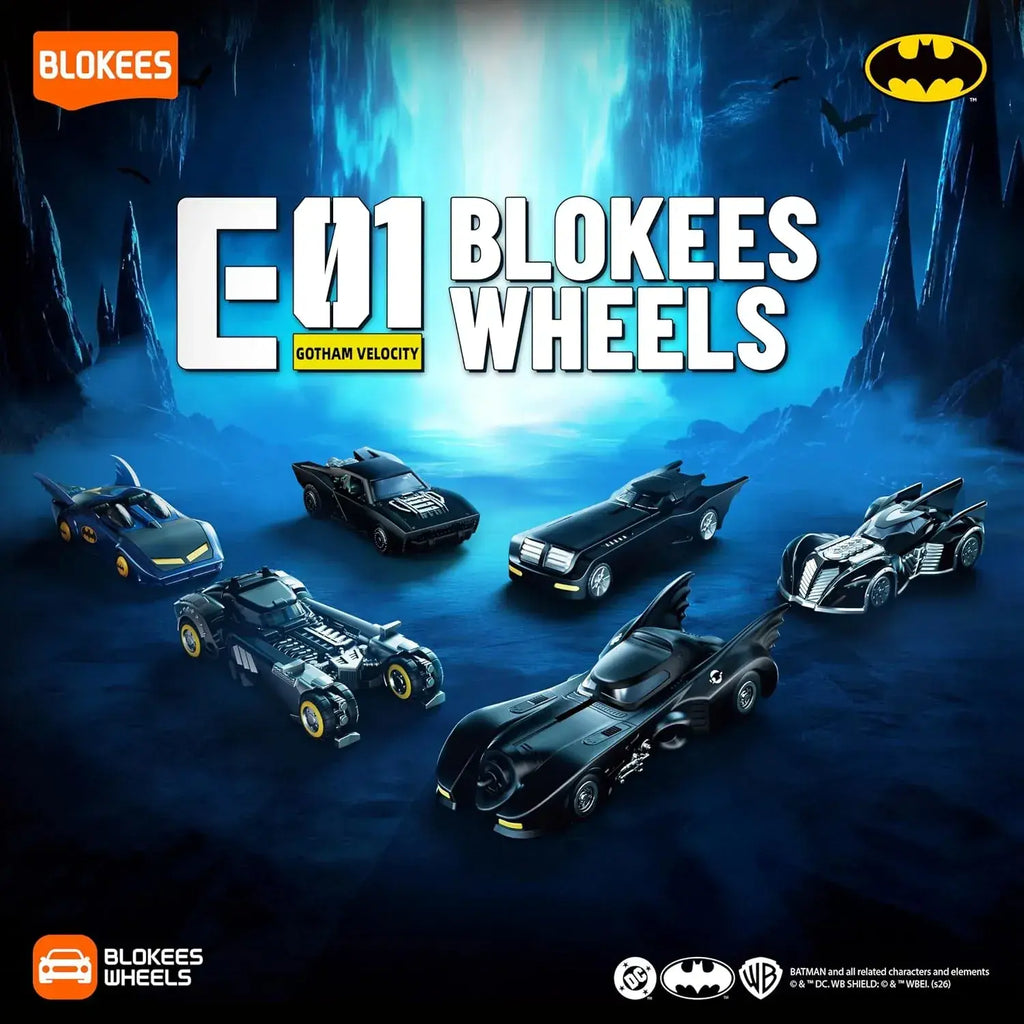 Blokees Wheels Batman Gotham Velocity E01 Model Kit Box of 6