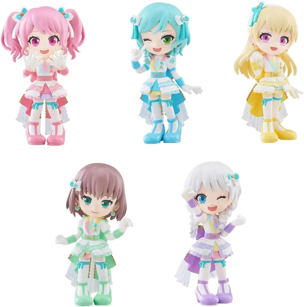 Bushiroad PalVerse BanG Dream Pastel Palettes PVC Figures Box of 6