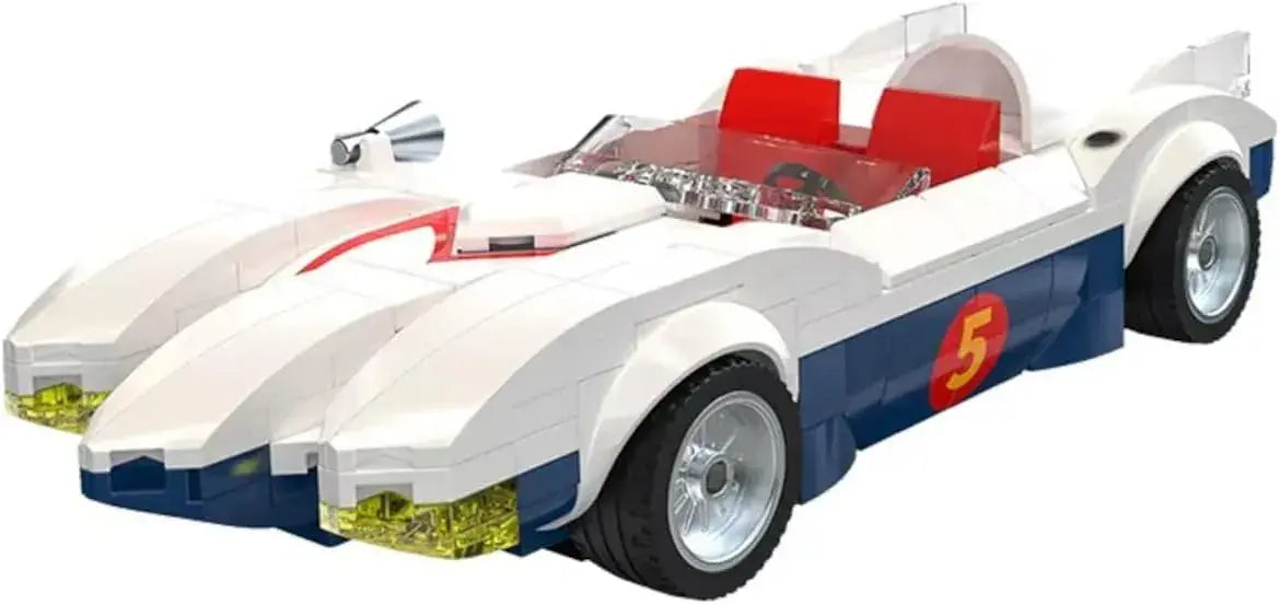 CaDA Speed Racer Mach 5 Building Block Kit Stand 175mm Model