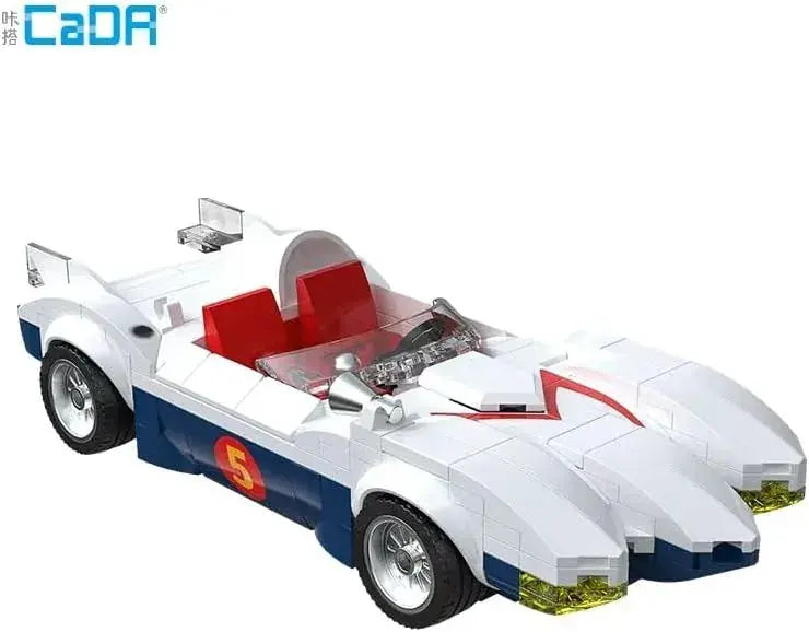 CaDA Speed Racer Mach 5 Building Block Kit Stand 175mm Model