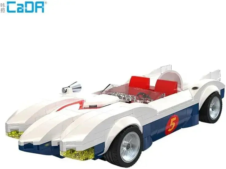 CaDA Speed Racer Mach 5 Building Block Kit Stand 175mm Model