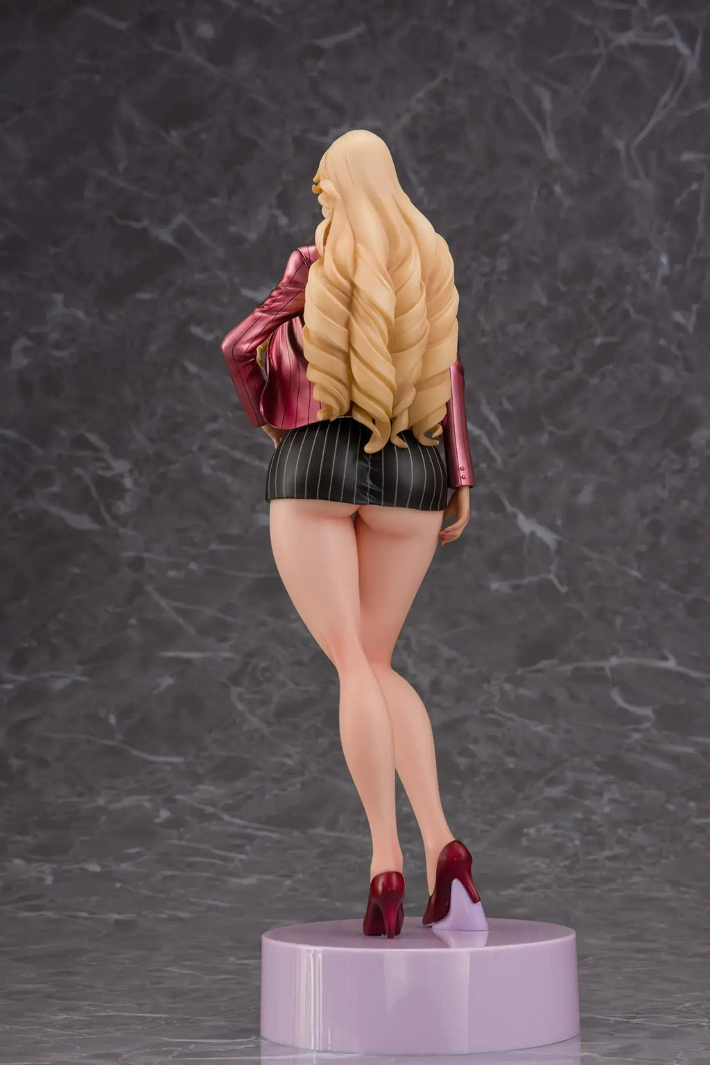 Daiki Kougyou Gyaru Harem Office Ai Nishikori Red PVC Figure