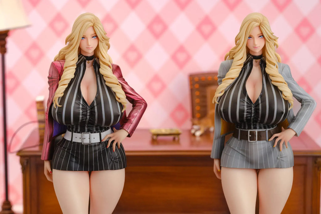 Daiki Kougyou Gyaru Harem Office Ai Nishikori Red PVC Figure