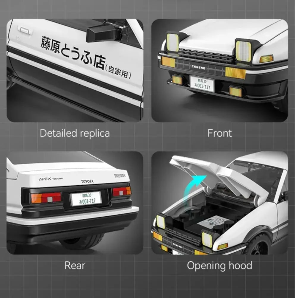 Doyusha Initial D AE86 Trueno Car Building Model Kit 1:35 Scale