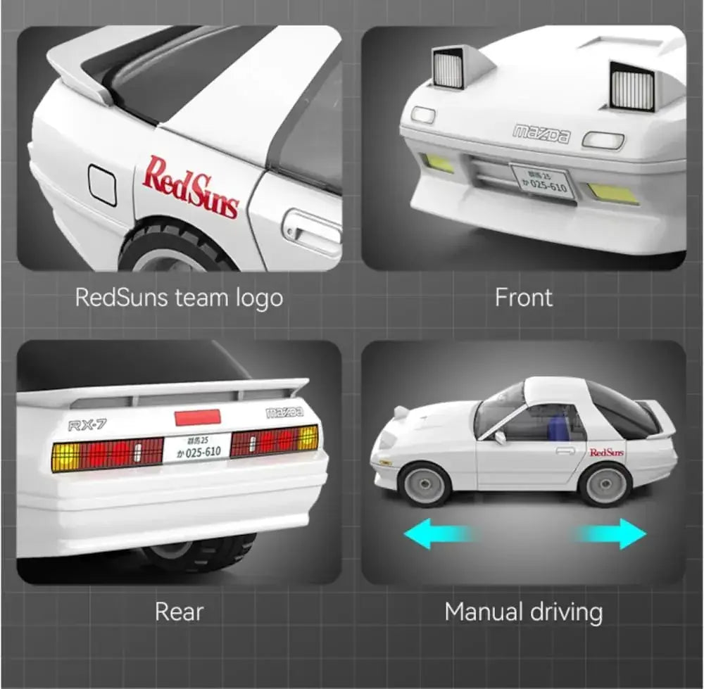Doyusha RX7 FC3S Initial D Ryosuke Takahashi 1/35 Scale Model Kit