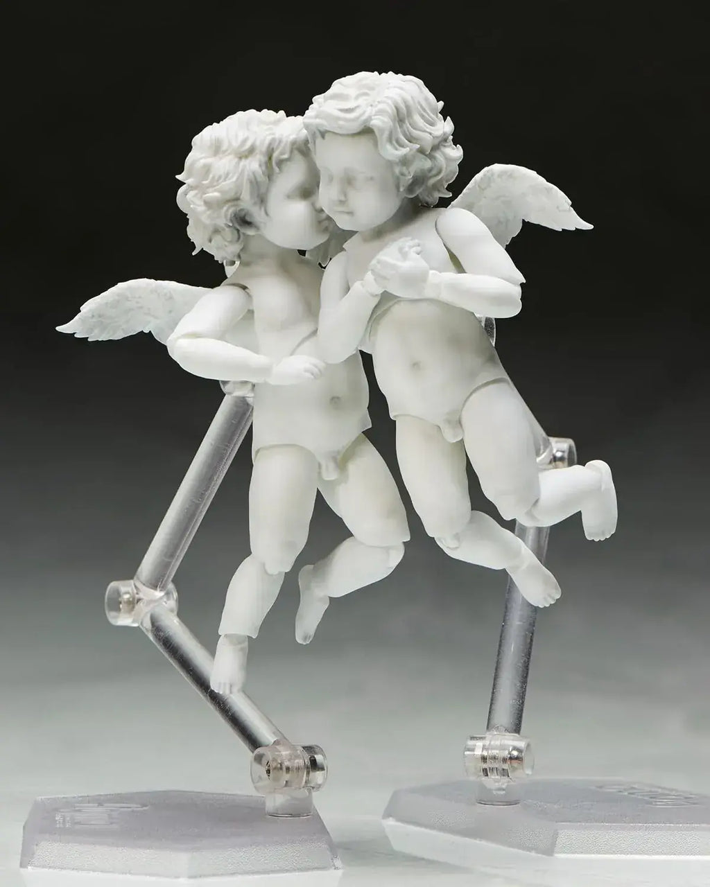 Freeing Figma Angel Articulated Figure Display Set, White 10 cm