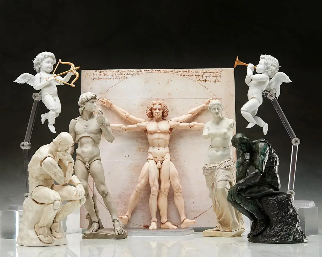Freeing Figma Angel Articulated Figure Display Set, White 10 cm
