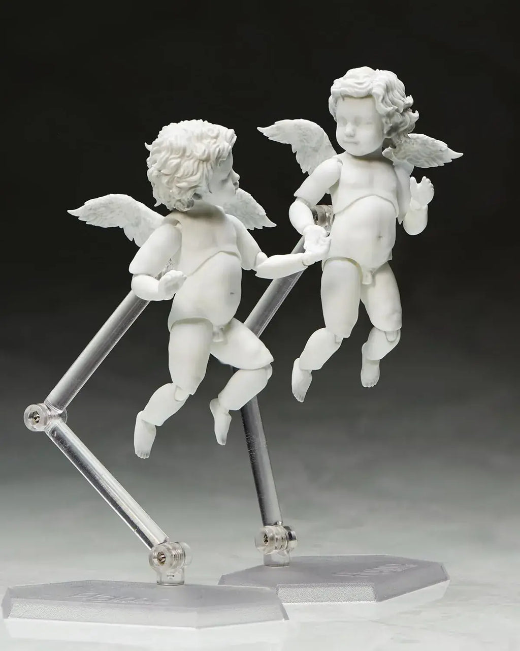 Freeing Figma Angel Articulated Figure Display Set, White 10 cm