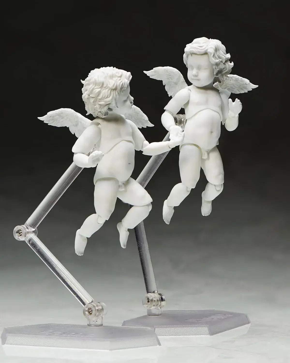 Freeing Figma Angel Articulated Figure Display Set, White 10 cm