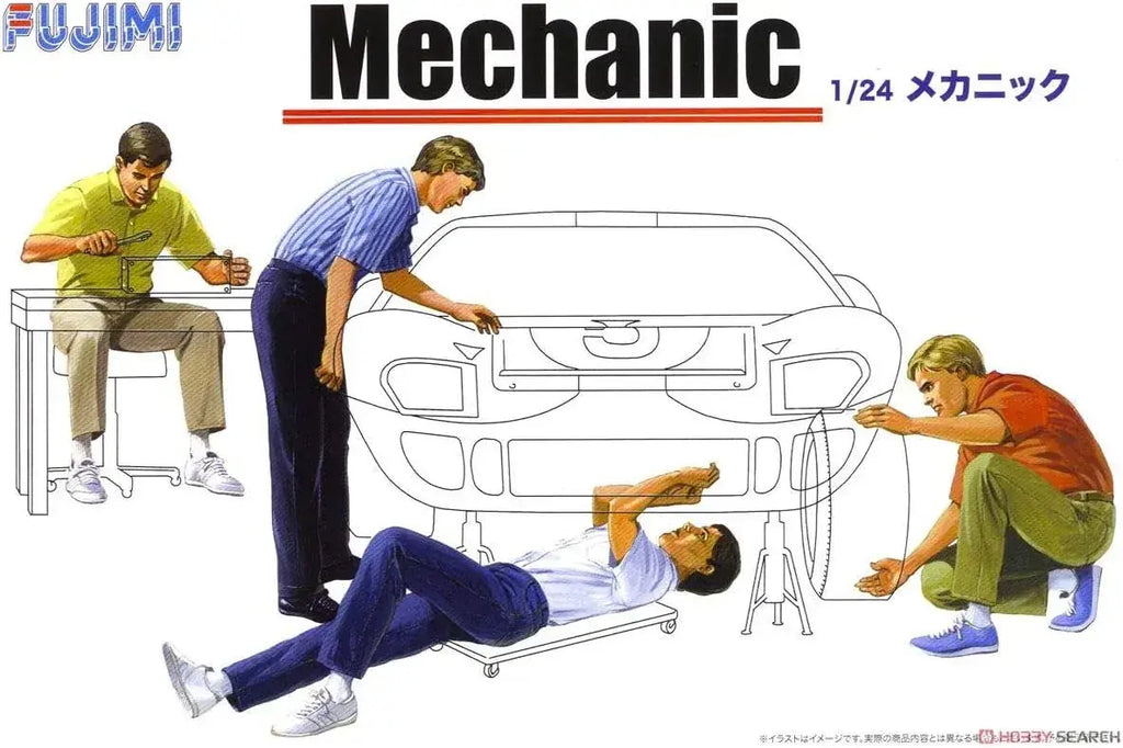 Fujimi 1/24 Garage & Tool Series No.3 Mechanic Figures Model