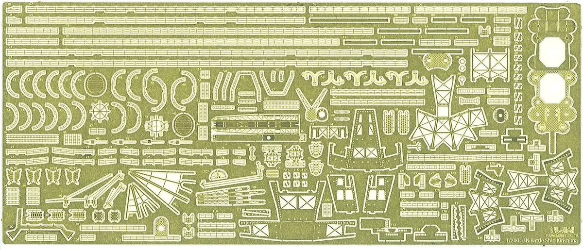 Fujimi 1/700 Japanese Battleship Kirishima Full Hull Model PE