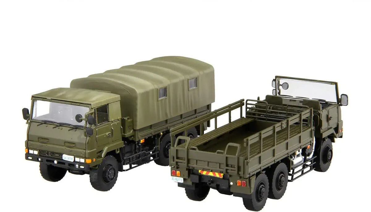 Fujimi Military GSDF 3 1/2t Truck 2-Car Set 1/72 Plastic Model