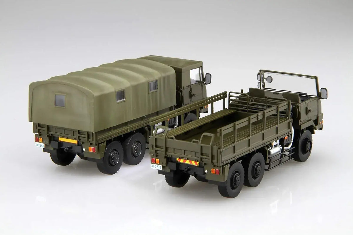 Fujimi Military GSDF 3 1/2t Truck 2-Car Set 1/72 Plastic Model
