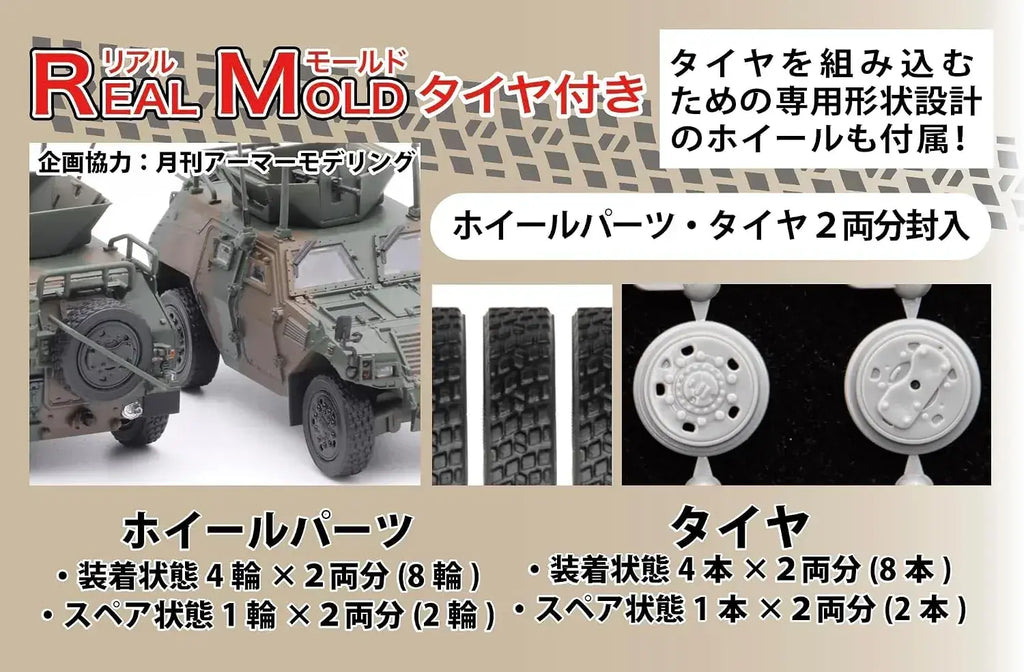 Fujimi 172 Military Light Armored Vehicle Plastic Model Kit Set