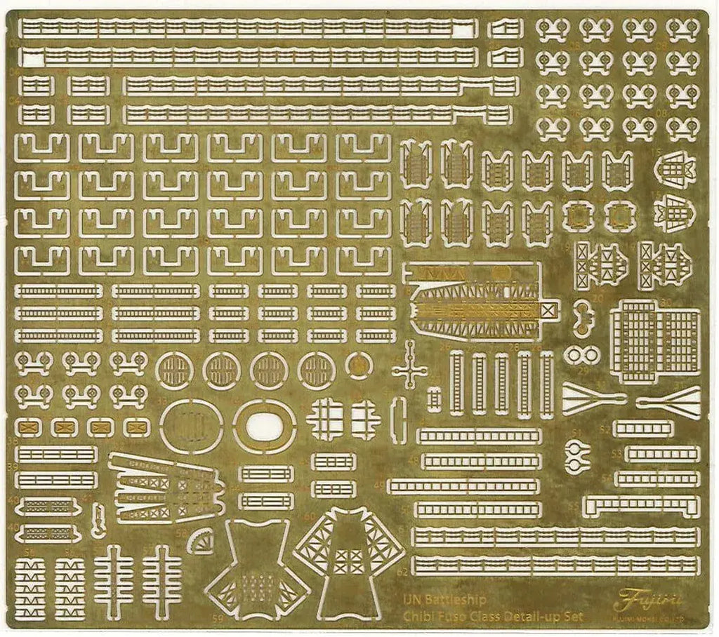 Fujimi Chibimaru Collection Fuso Ship Model Kit Etched Parts