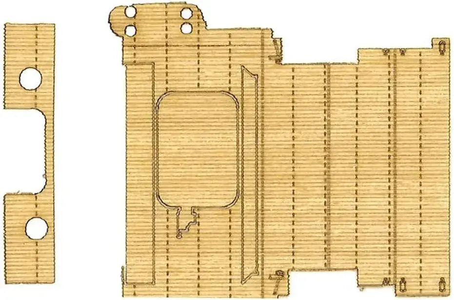 Fujimi Chibimaru Collection Kaga Model Kit Etched Parts Wood Deck