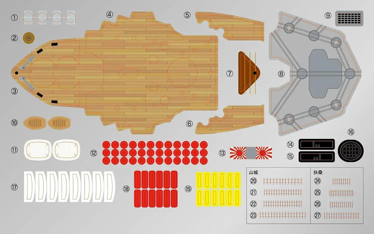 Fujimi Chibimaru Fusso No 31 Air Battleship Plastic Model Kit