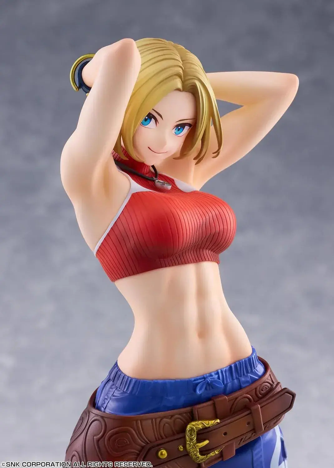 Goldenhead Plus Fighting Girls Blue Mary Figure | KOF XV 257mm