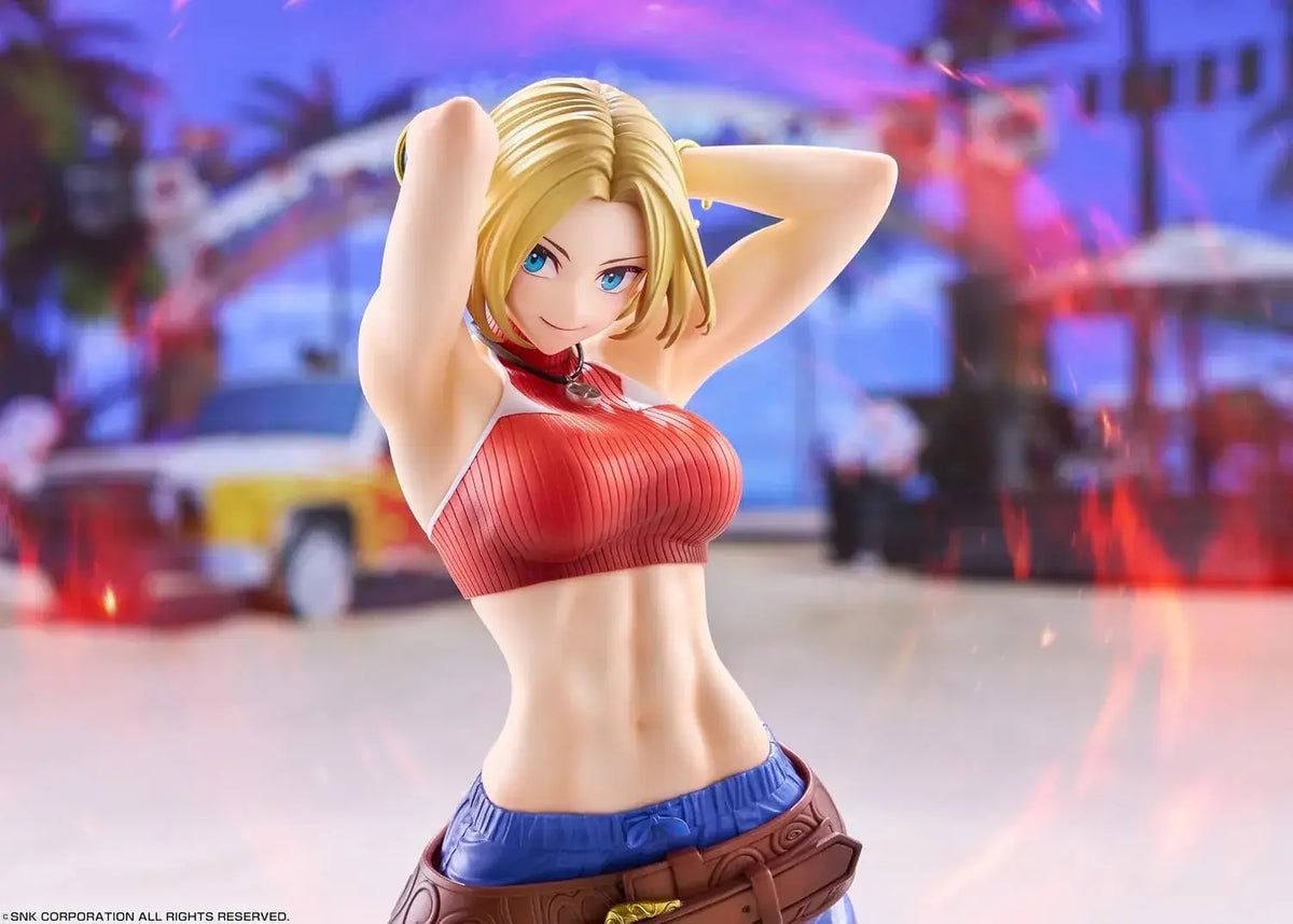 Goldenhead Plus Fighting Girls Blue Mary Figure | KOF XV 257mm