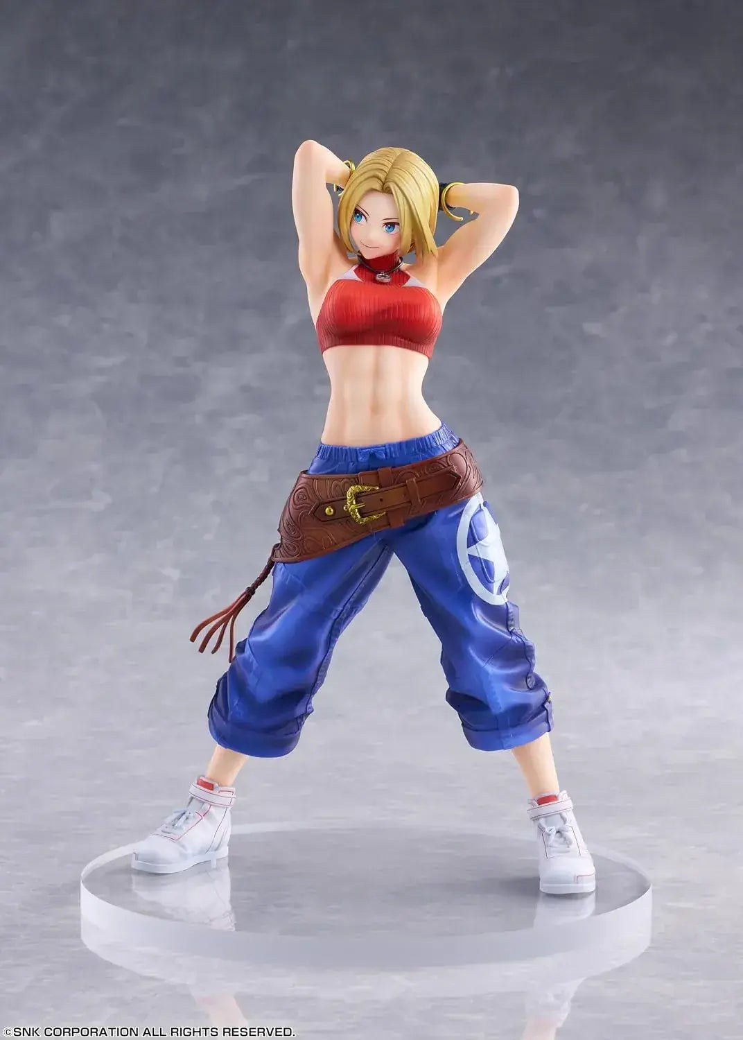 Goldenhead Plus Fighting Girls Blue Mary Figure | KOF XV 257mm