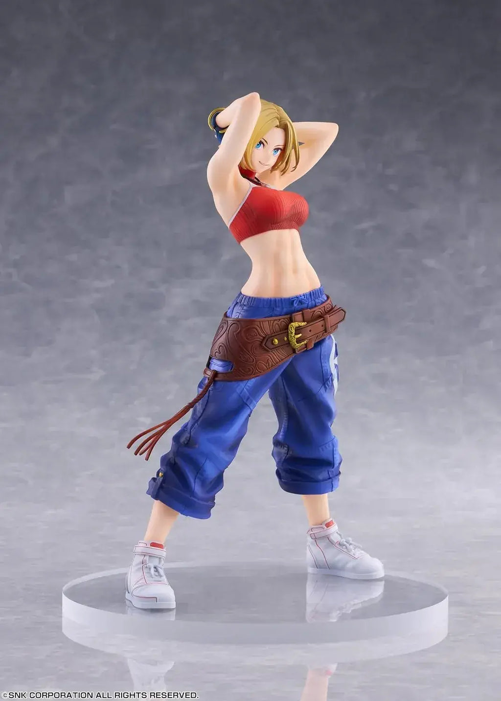 Goldenhead Plus Fighting Girls Blue Mary Figure | KOF XV 257mm