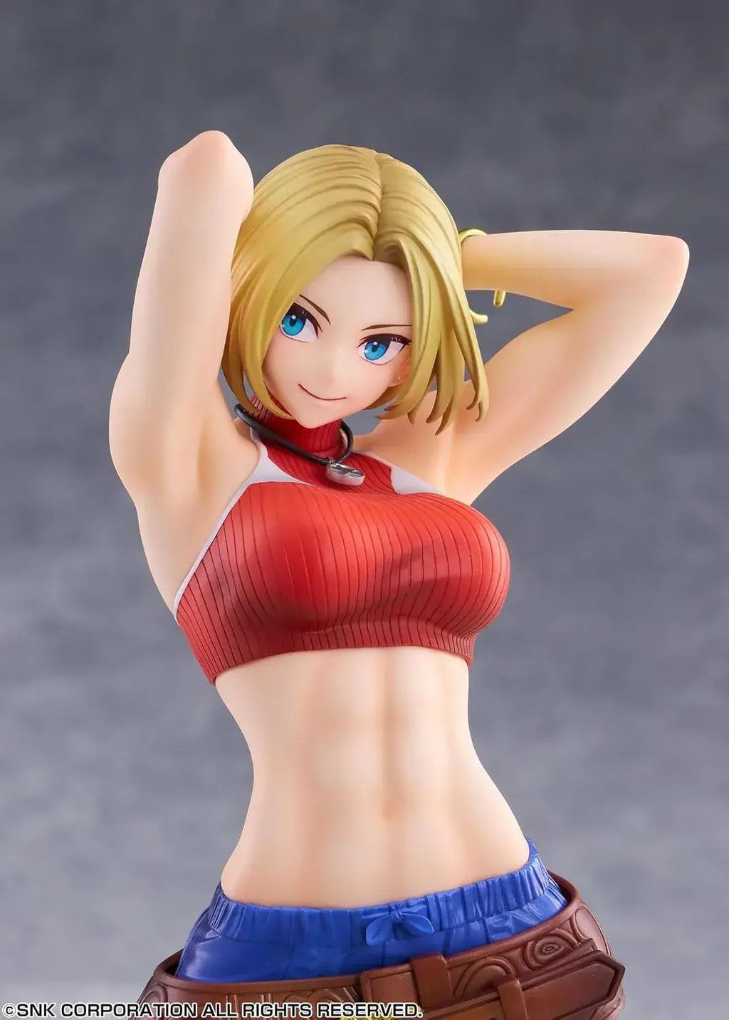Goldenhead Plus Fighting Girls Blue Mary Figure | KOF XV 257mm