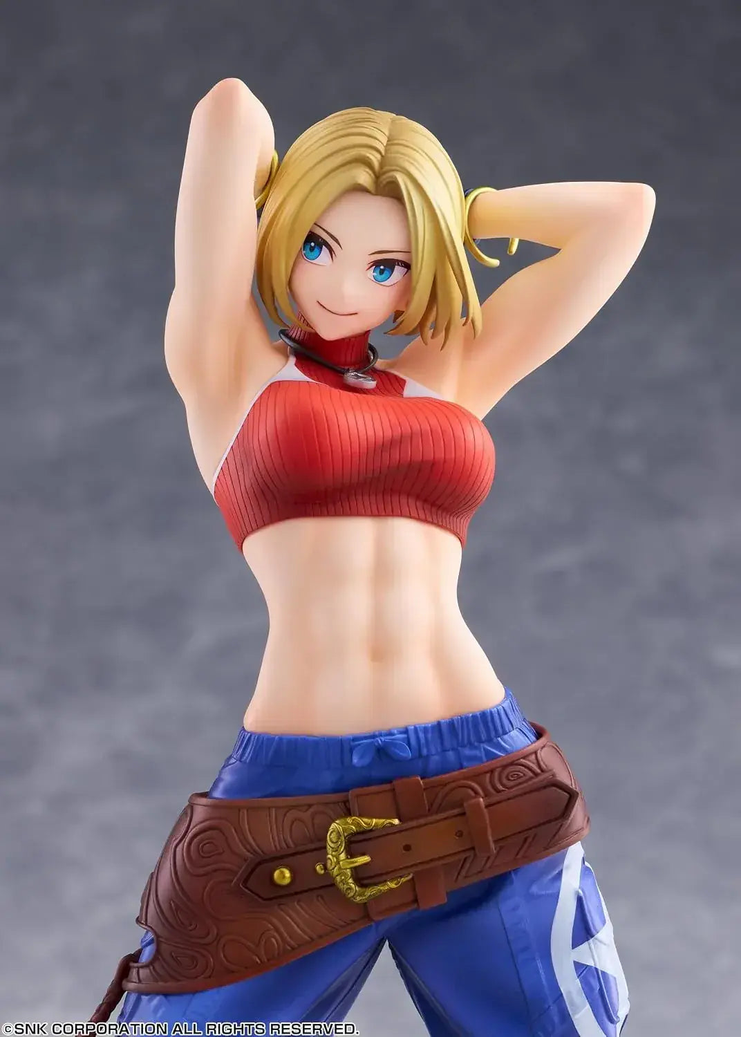 Goldenhead Plus Fighting Girls Blue Mary Figure | KOF XV 257mm