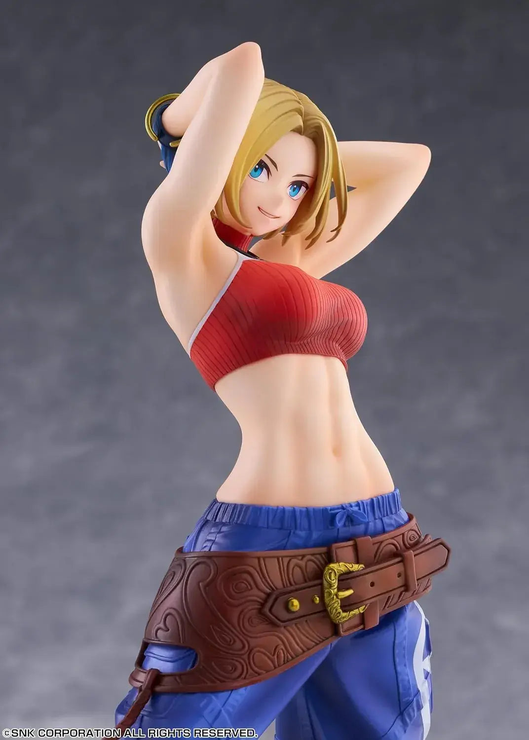 Goldenhead Plus Fighting Girls Blue Mary Figure | KOF XV 257mm