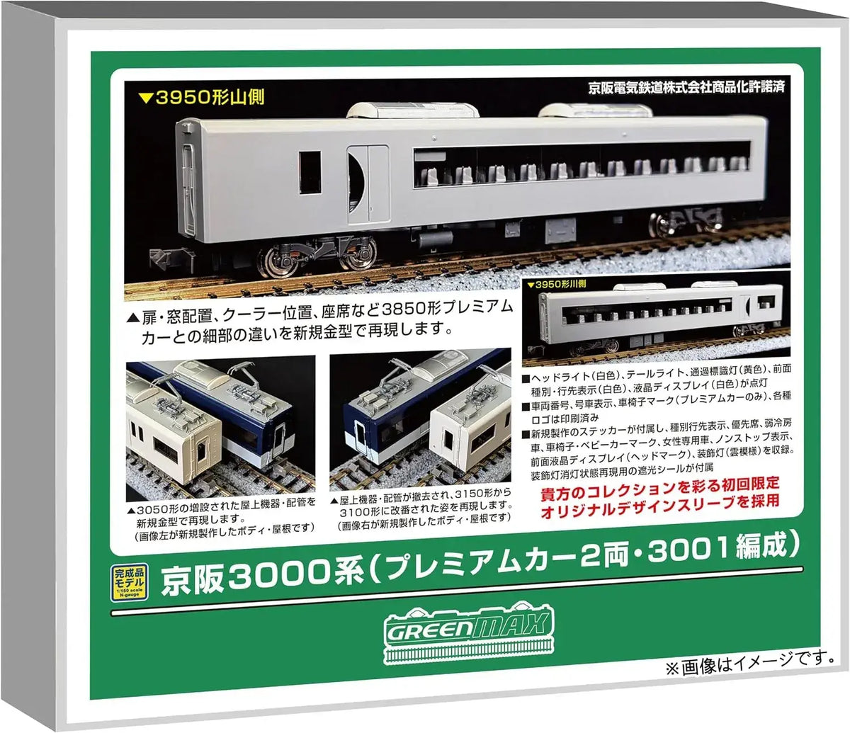 Greenmax Kyohaka N Gauge 3000 Series 8-Car Powered Railway Set