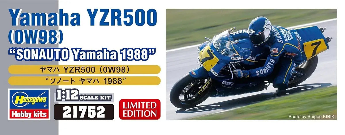Hasegawa Yamaha YZR500 0W98 Sonaut 1988 1/12 Plastic Model Kit