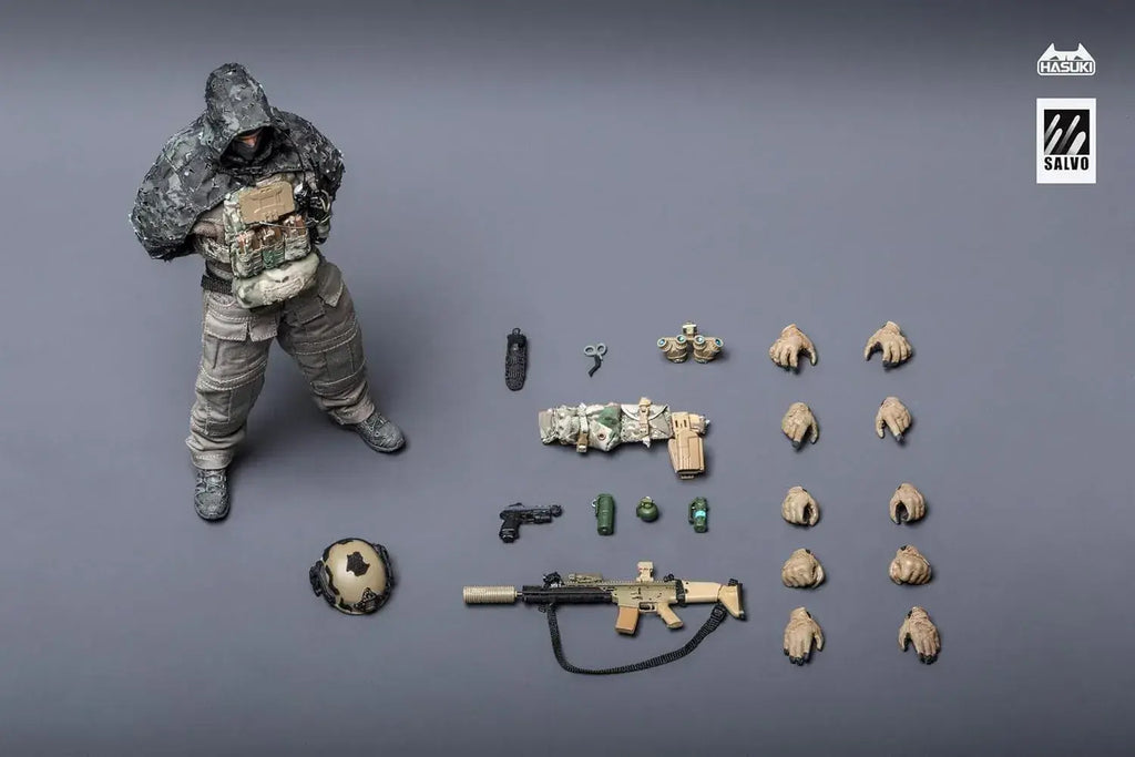 Hasuki SALVO SA04 Nightvale Weaver 1/12 Figure & Equipment Set