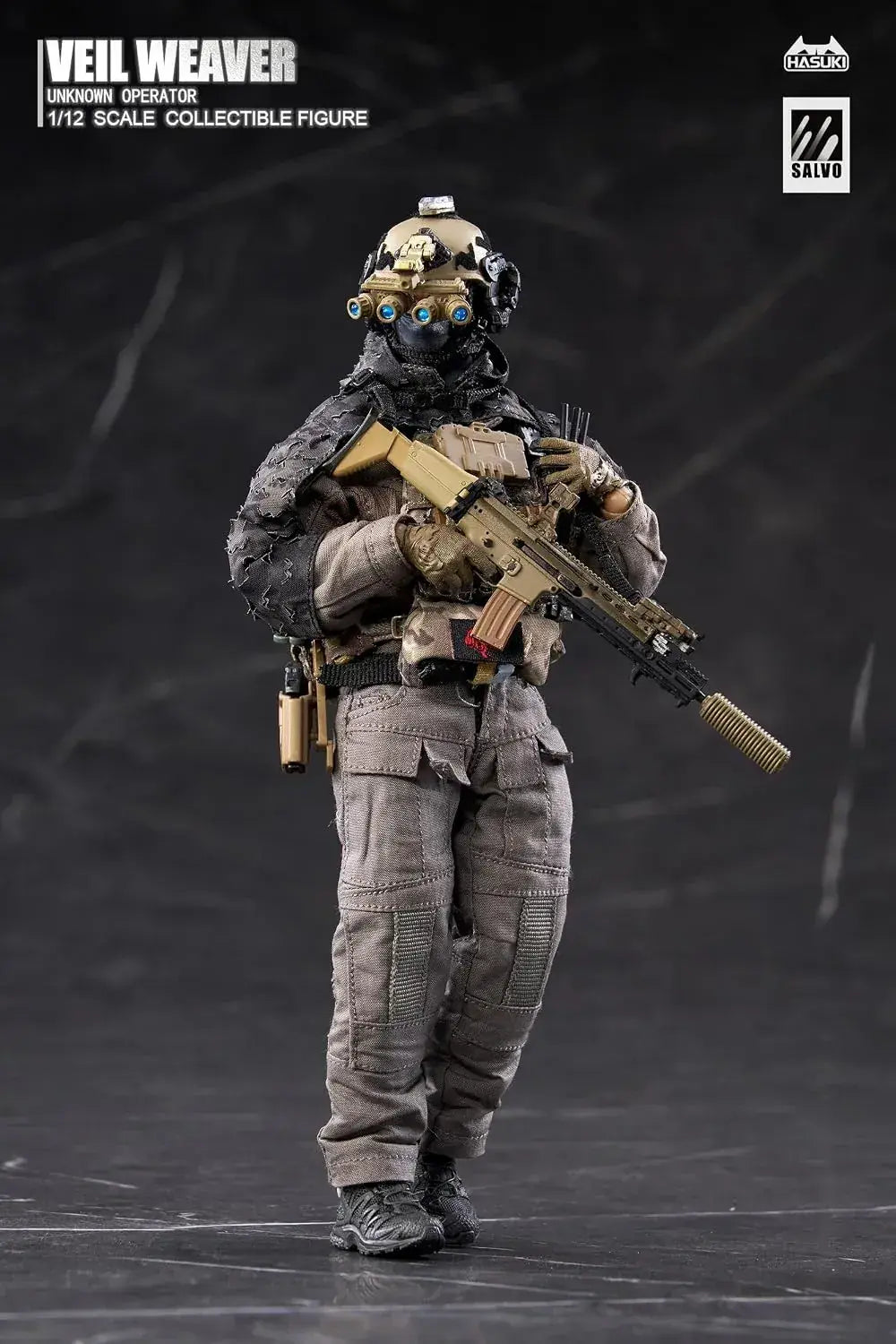 Hasuki SALVO SA04 Nightvale Weaver 1/12 Figure & Equipment Set
