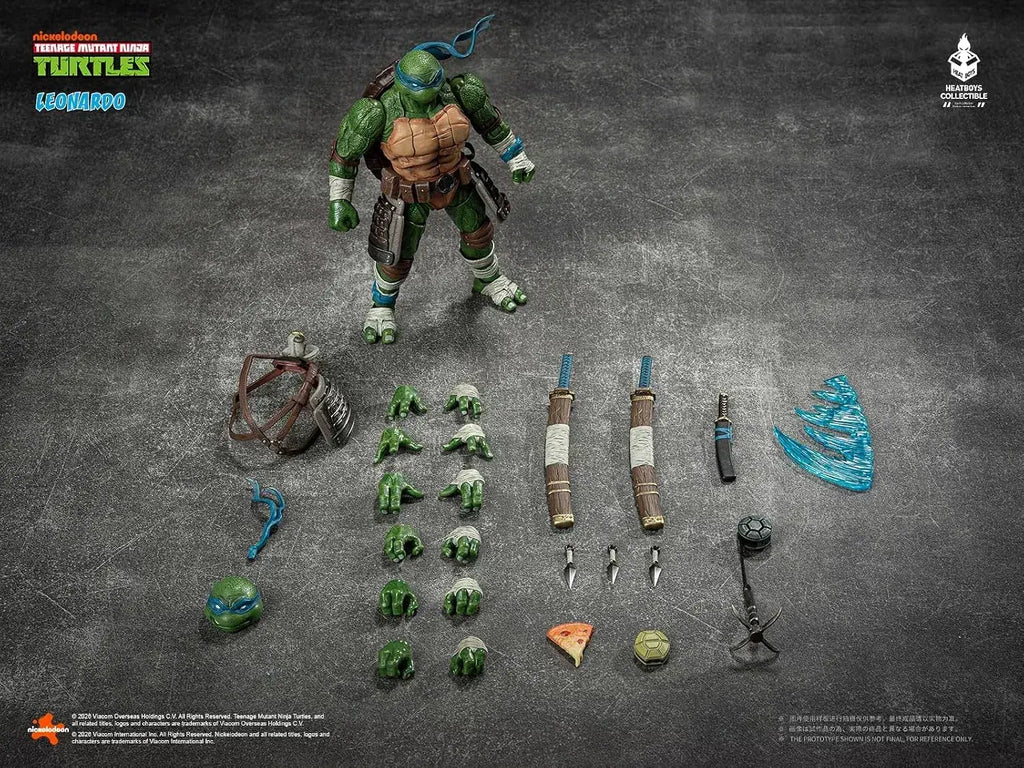 HEATBOYS Leonardo Mutant Turtles Action Figure 1:9 Scale 7.9-Inch