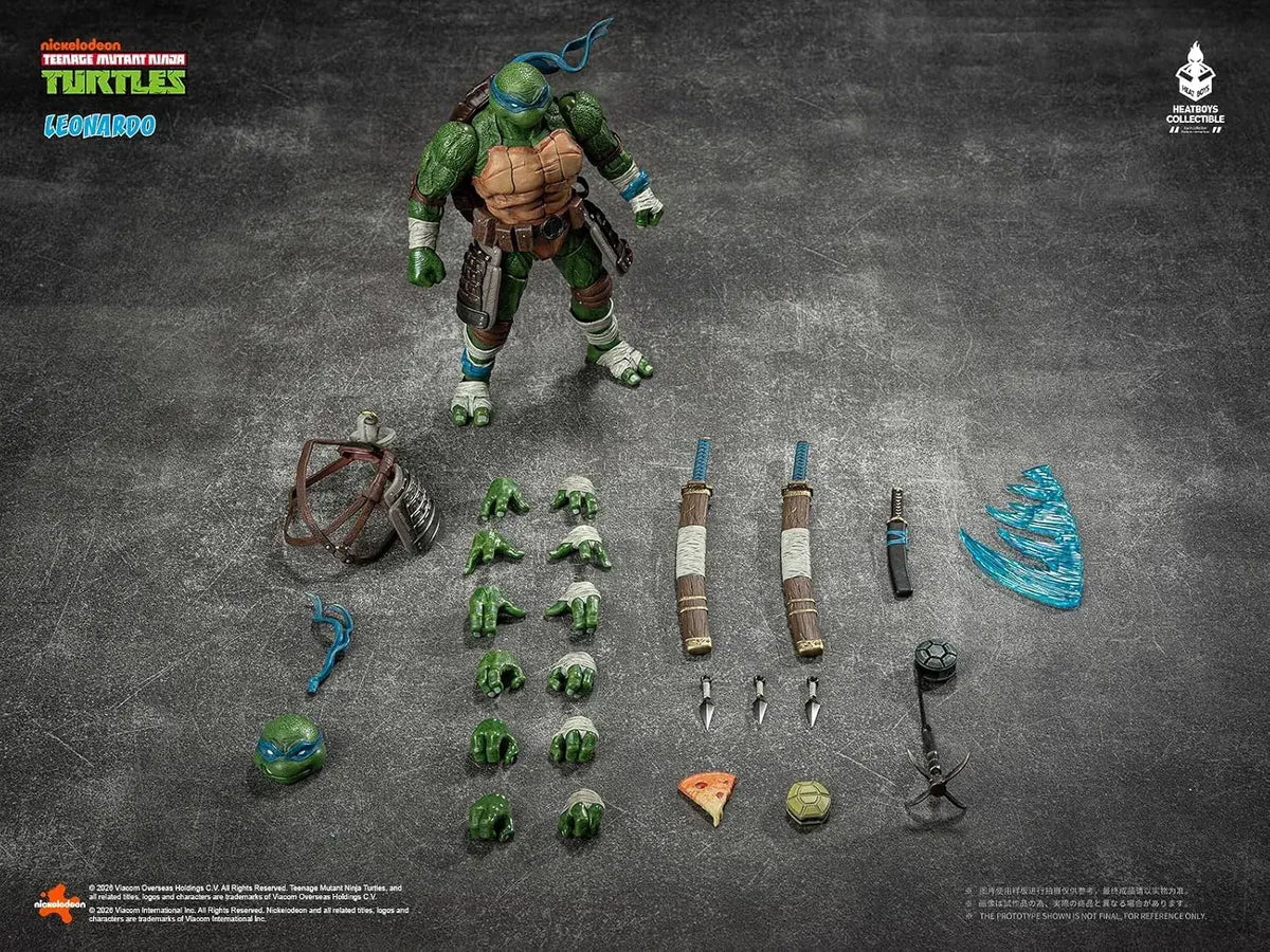 HEATBOYS Leonardo Mutant Turtles Action Figure 1:9 Scale 7.9-Inch