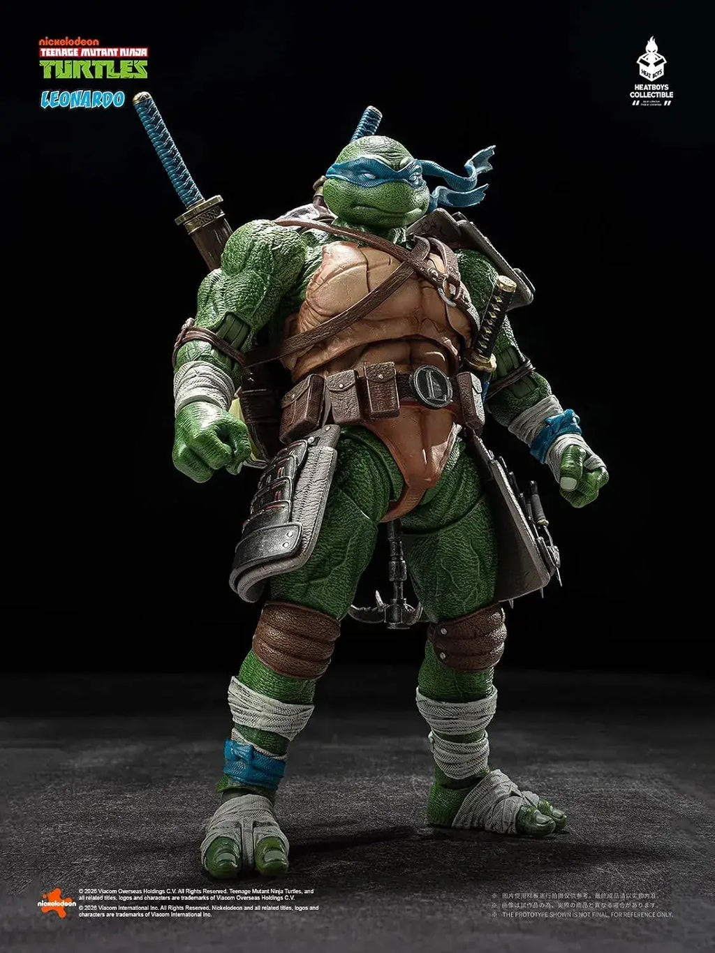 HEATBOYS Leonardo Mutant Turtles Action Figure 1:9 Scale 7.9-Inch