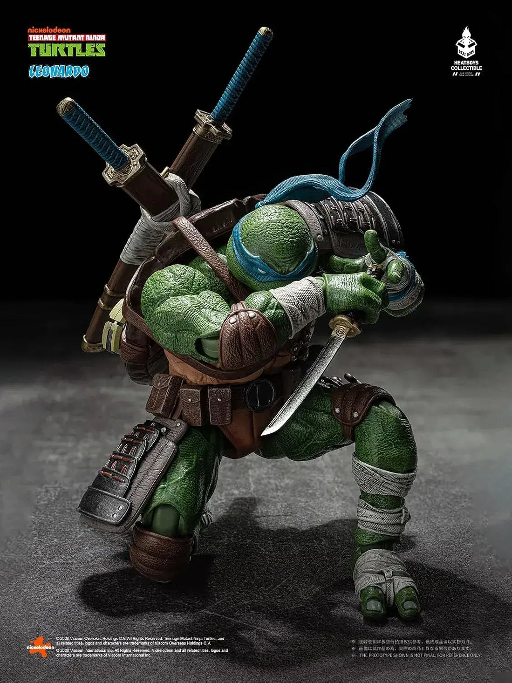 HEATBOYS Leonardo Mutant Turtles Action Figure 1:9 Scale 7.9-Inch