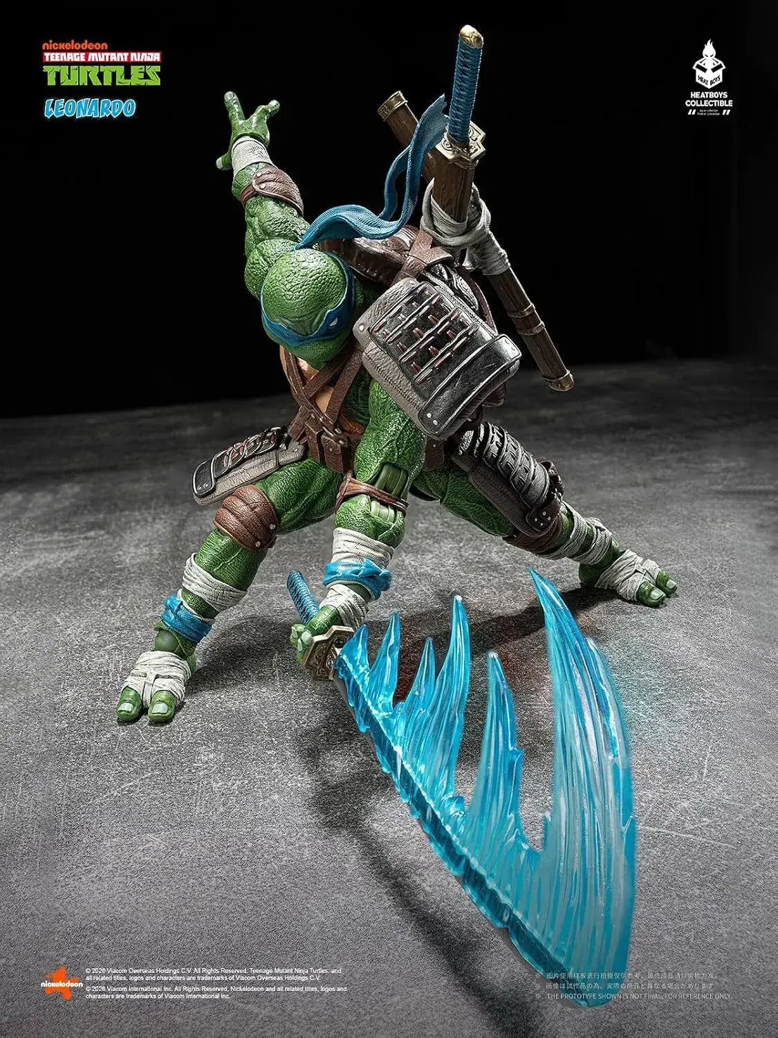 HEATBOYS Leonardo Mutant Turtles Action Figure 1:9 Scale 7.9-Inch