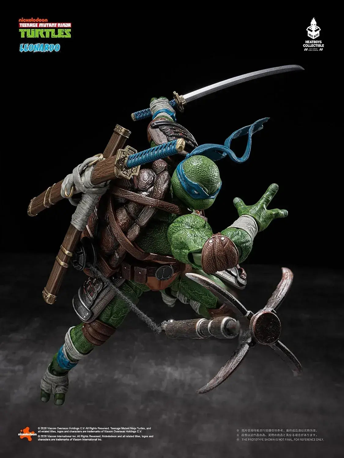 HEATBOYS Leonardo Mutant Turtles Action Figure 1:9 Scale 7.9-Inch