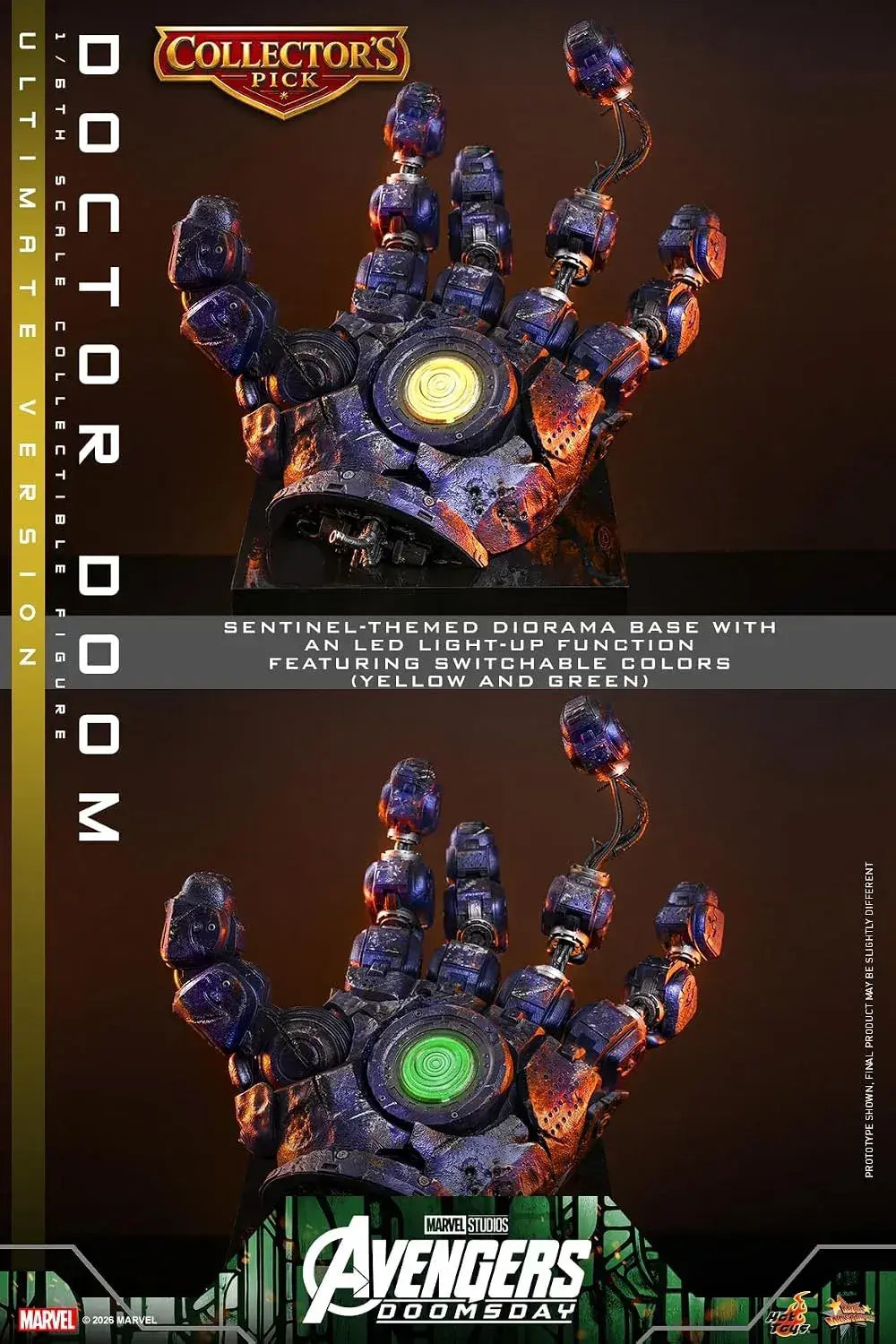 Hot Toys Avengers Doomsday Doctor Doom 1/6 Scale Action Figure