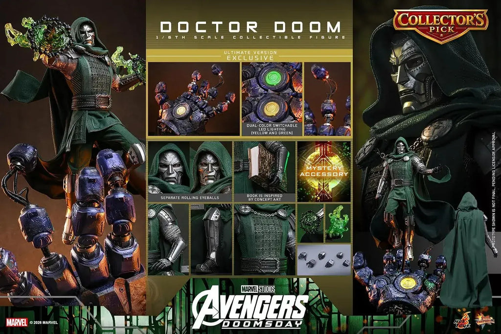 Hot Toys Avengers Doomsday Doctor Doom 1/6 Scale Action Figure