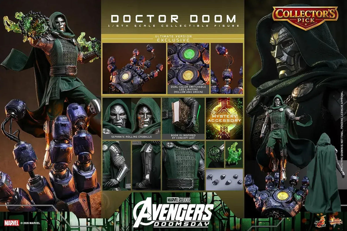 Hot Toys Avengers Doomsday Doctor Doom 1/6 Scale Action Figure